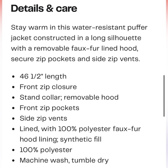 Nautica Water-Resistant Long Puffer Coat - Picture 10 of 10